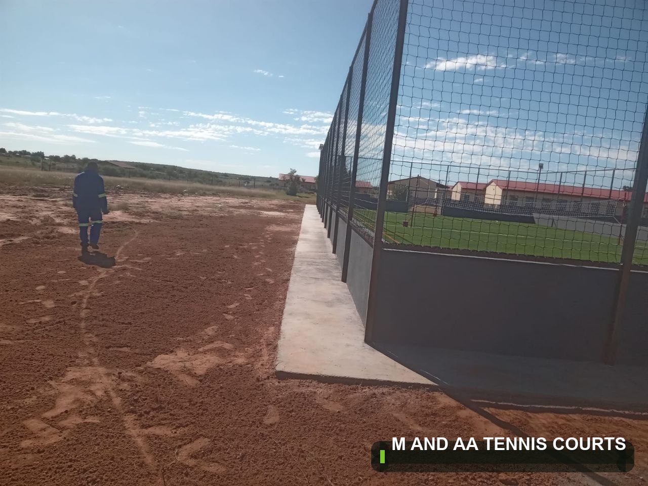 Court Fencing built by M and AA Tennis Courts in South Africa — project 13