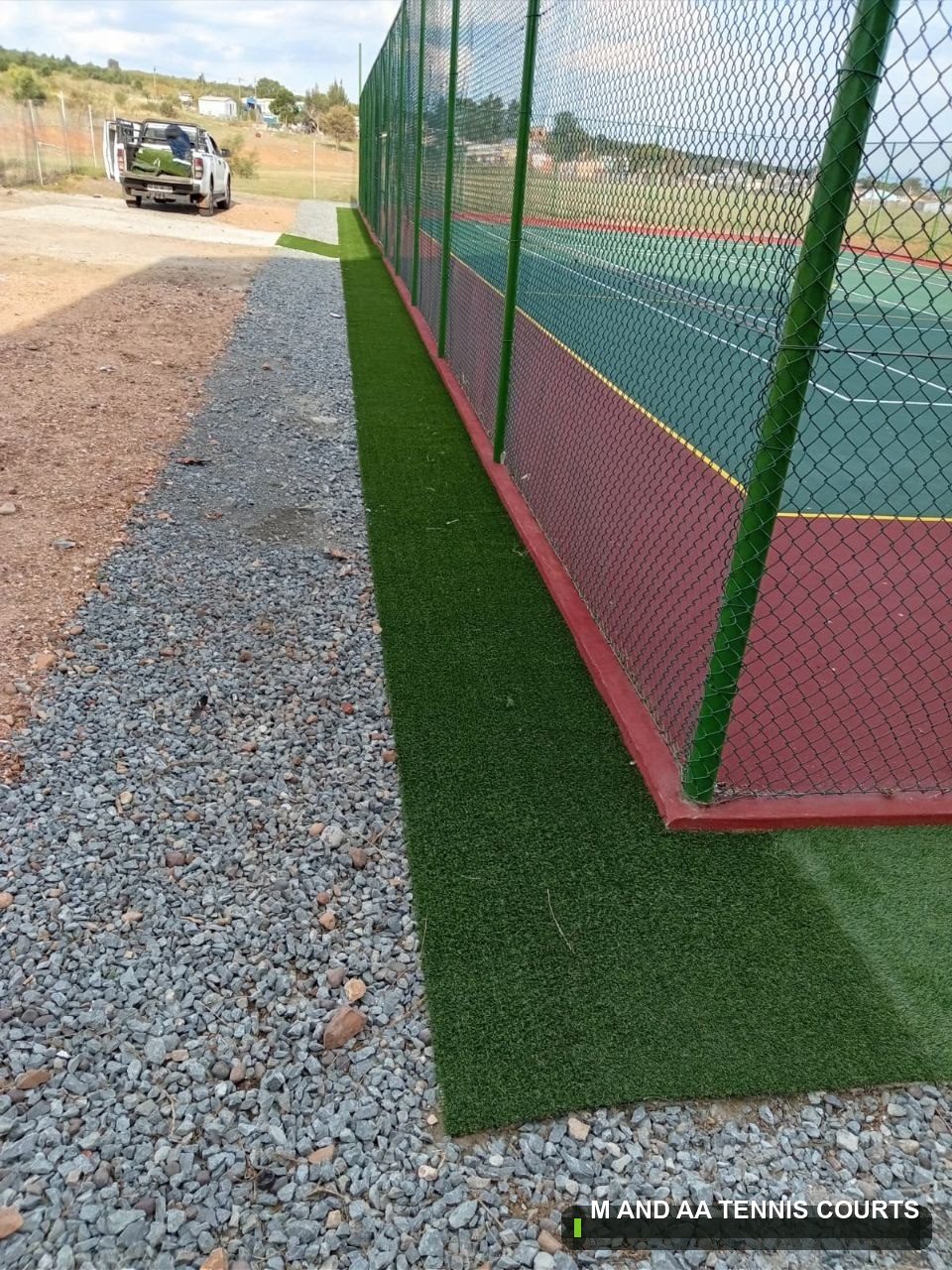Court Fencing built by M and AA Tennis Courts in South Africa — project 17