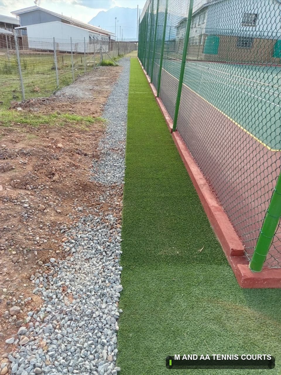 Court Fencing built by M and AA Tennis Courts in South Africa — project 18