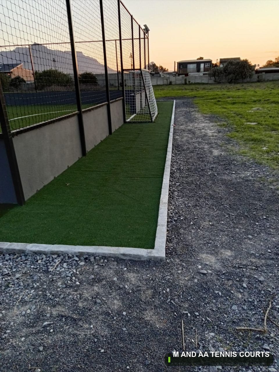 Court Fencing built by M and AA Tennis Courts in South Africa — project 22