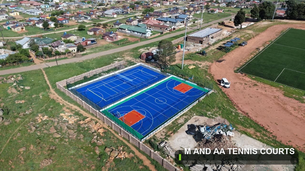 Tennis Court built by M and AA Tennis Courts in South Africa — project 42
